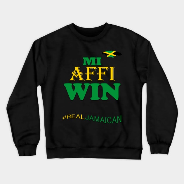 Jamaica Slogan, Jamaican Crewneck Sweatshirt by alzo